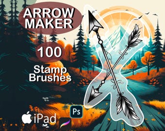Procreate Arrow Design Maker Brush Set