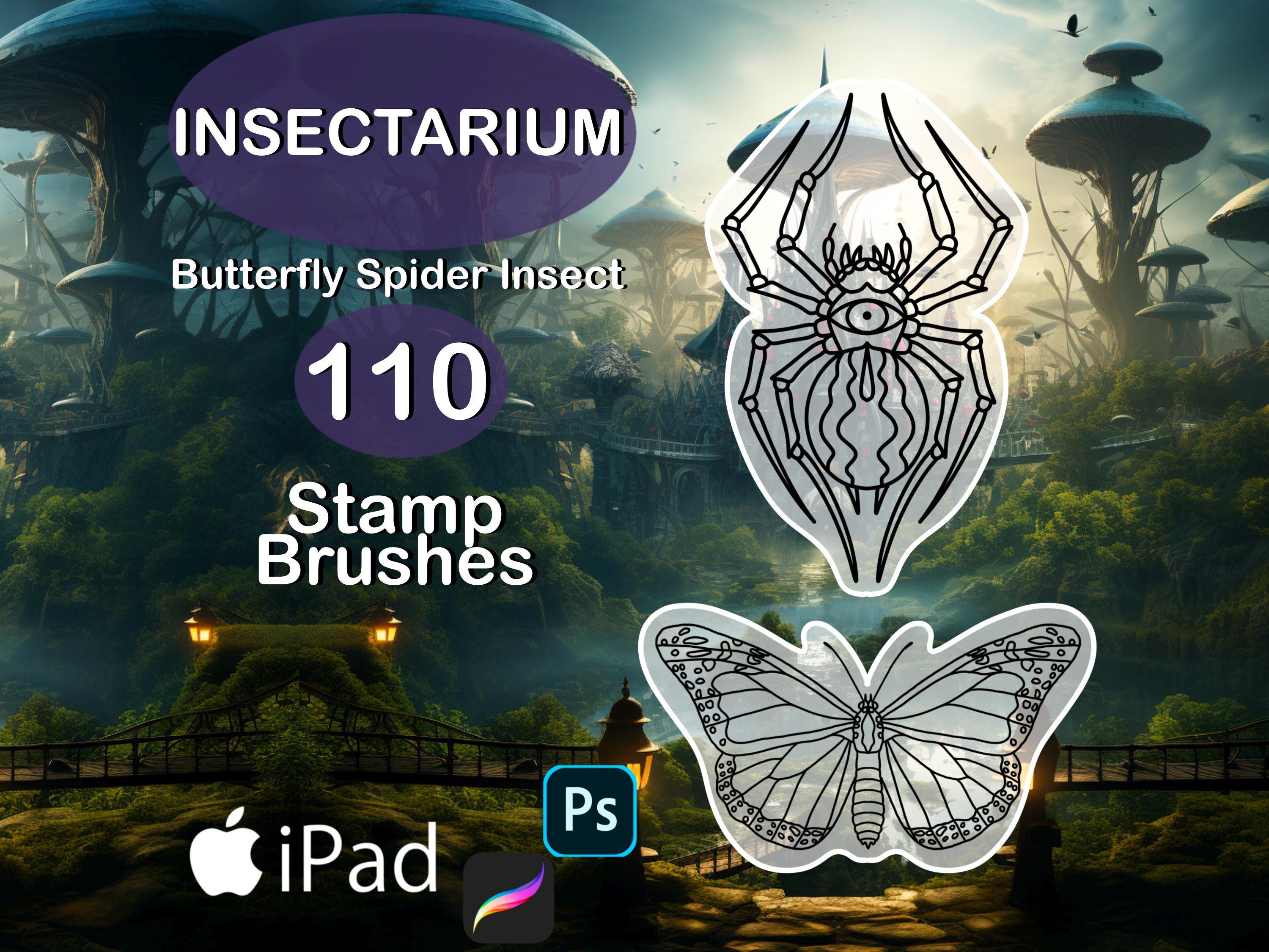 Procreate Butterfly Spider Insect Brush Set