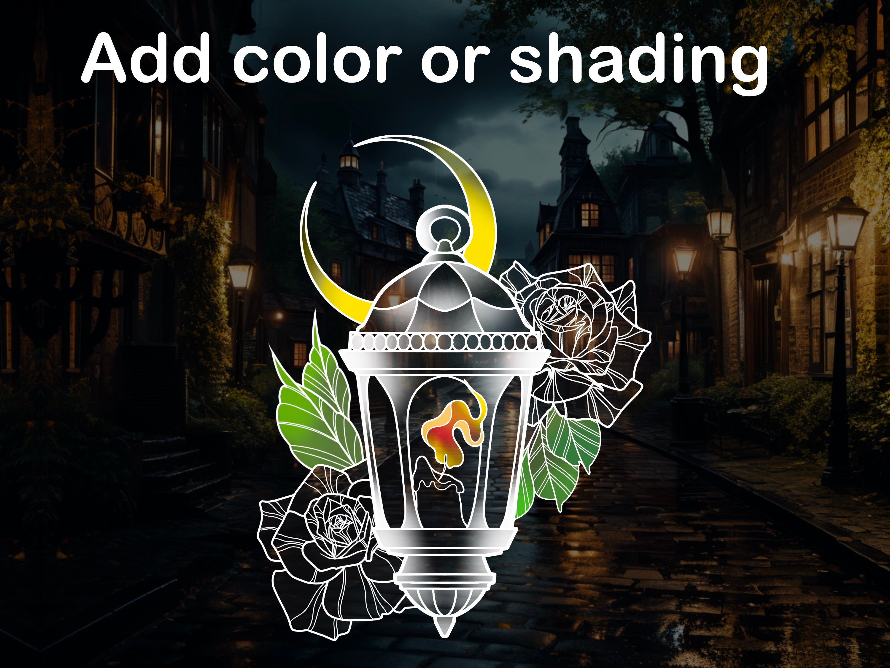 Procreate Torch & Lantern Brush Stamp preview 8