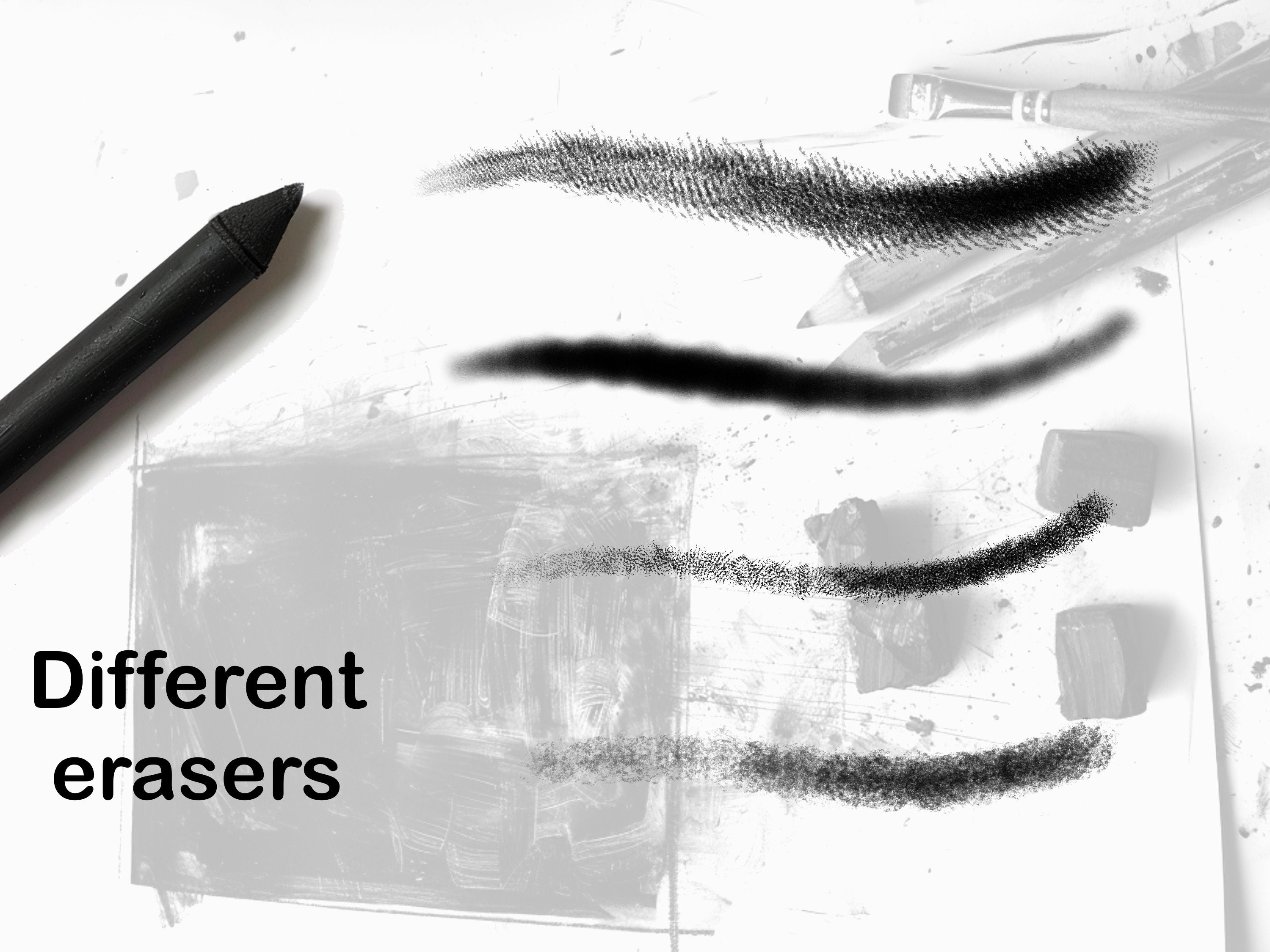 Procreate Brush Charcoal & Pencil Theme preview 4