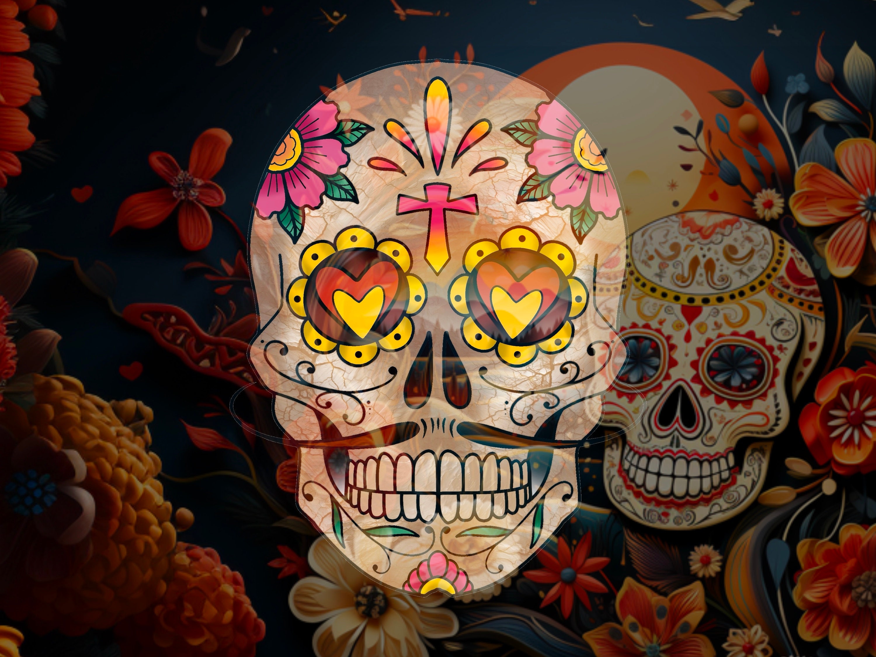 Procreate Skull Sugar Tattoo Brush Set preview 6