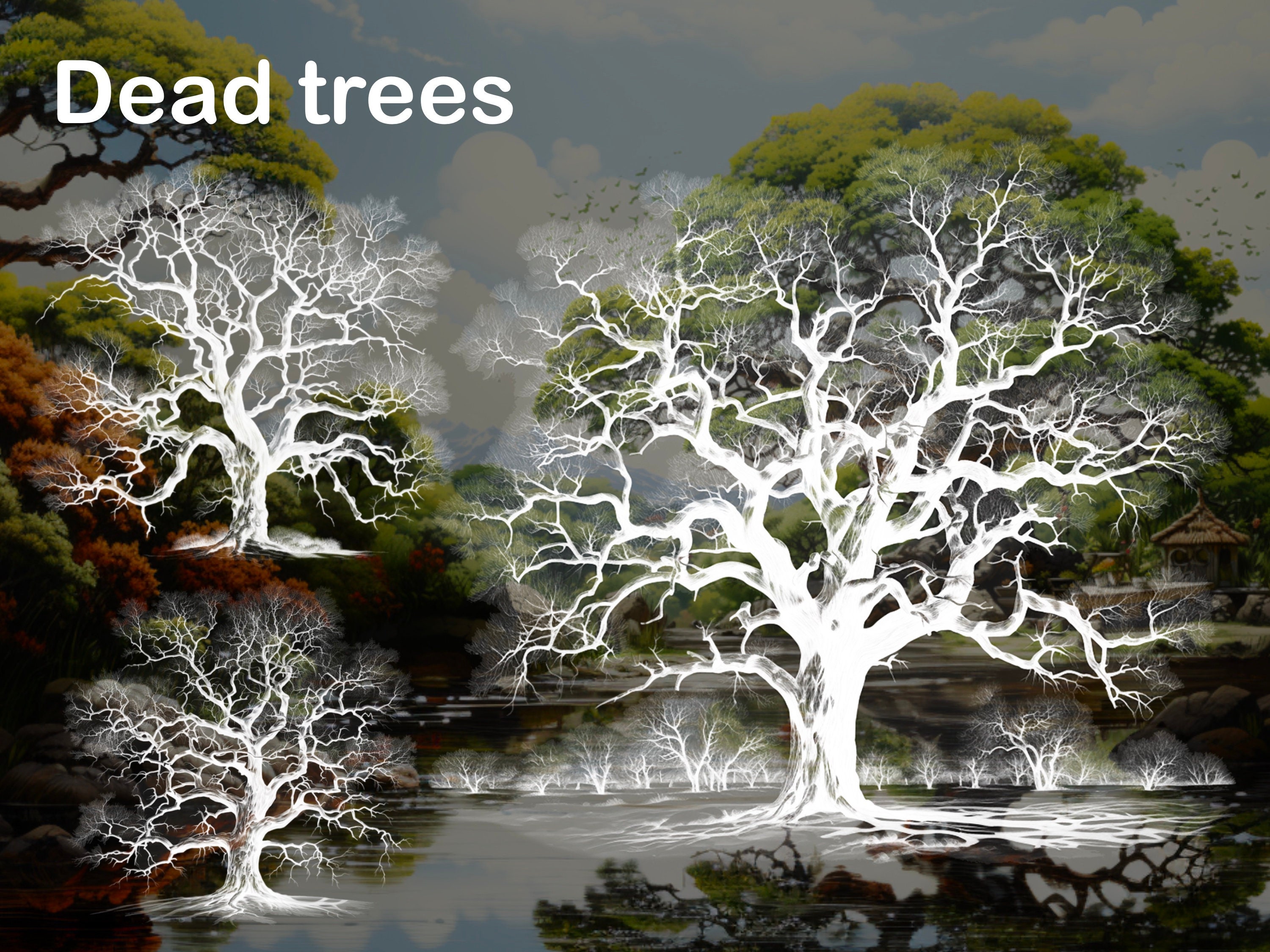 200 Brush Tree Procreate Stamps Photoshop preview 7