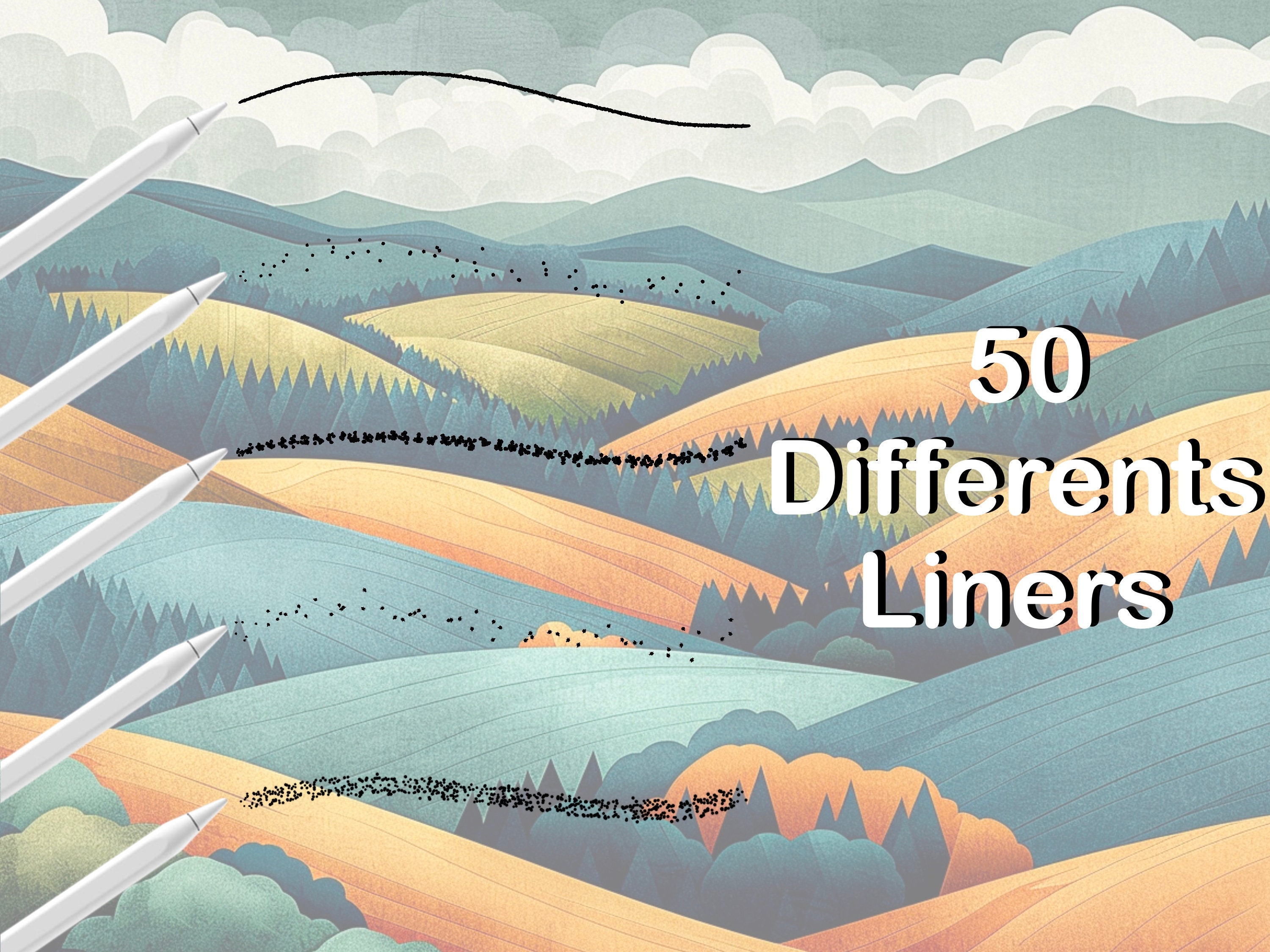 Procreate Stipple Shading Dot Shading Brush Stamps preview 5