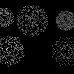 Procreate patrón de tatuaje geométrico y conjunto de pinceles de mandala imagen 9