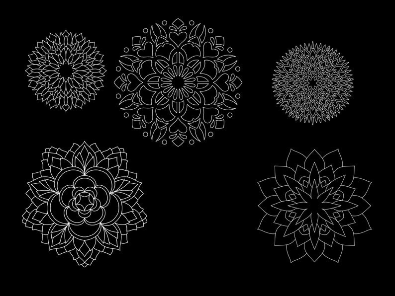 Procreate patrón de tatuaje geométrico y conjunto de pinceles de mandala imagen 9