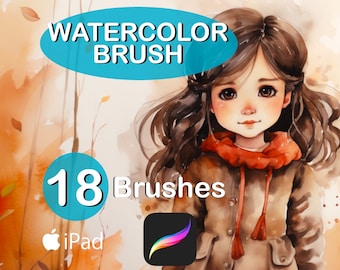 Procreate Watercolor Brush Set