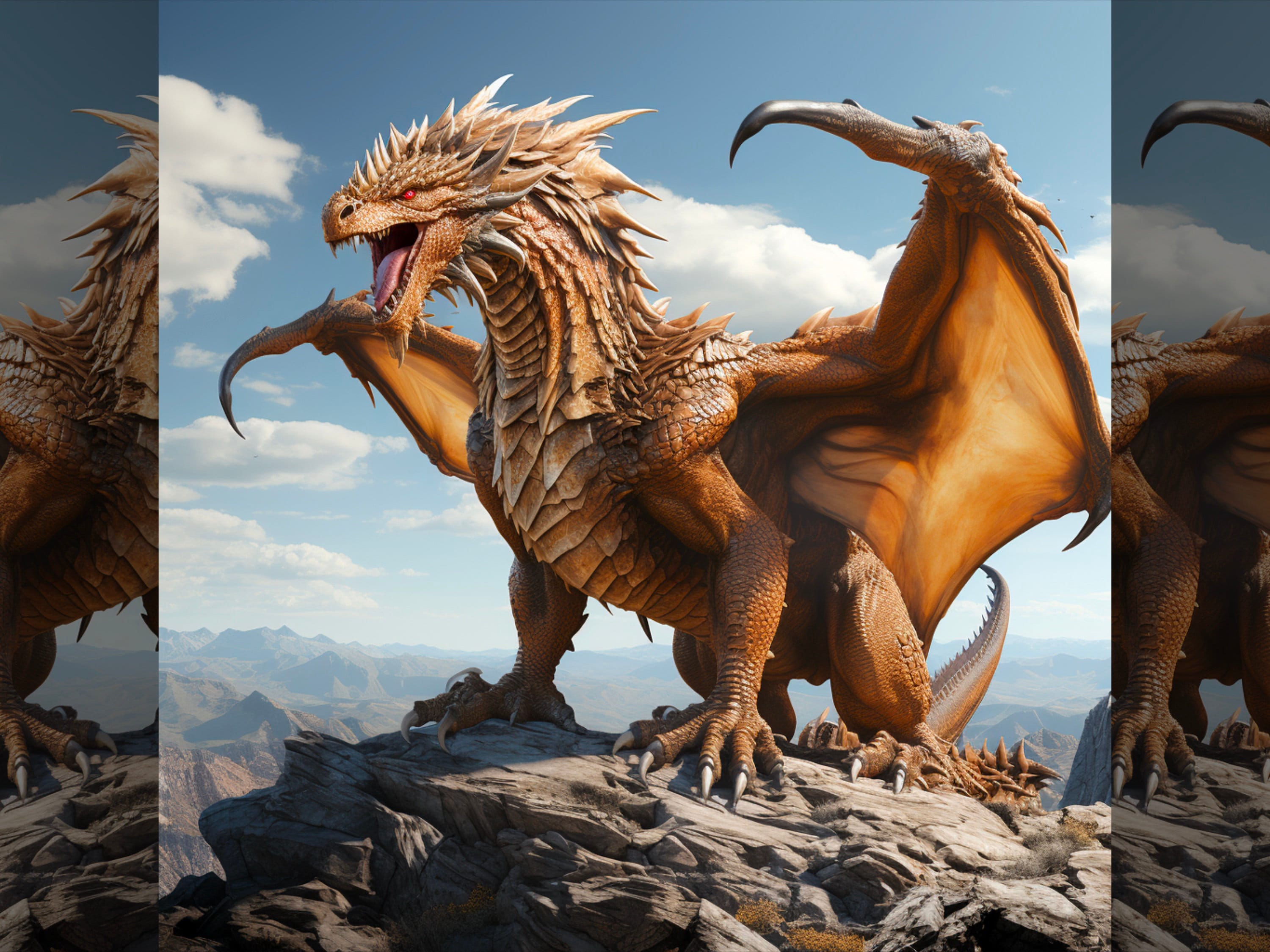 Procreate Dragon Stamp Brush preview 8
