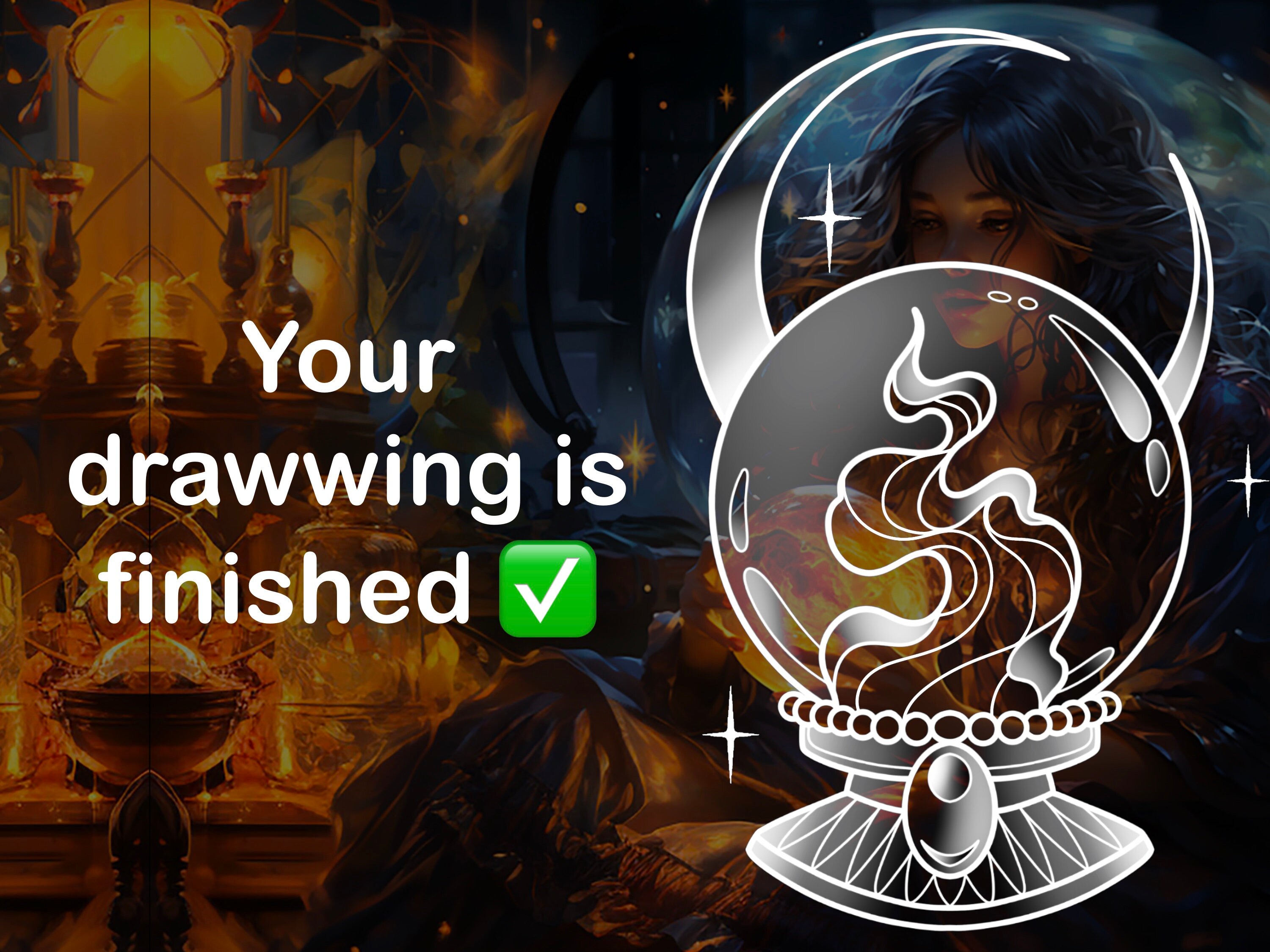 Procreate Witchy Hands & Crystall Balls Brush Set preview 6