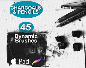 Procreate Brush Charcoal & Pencil Theme