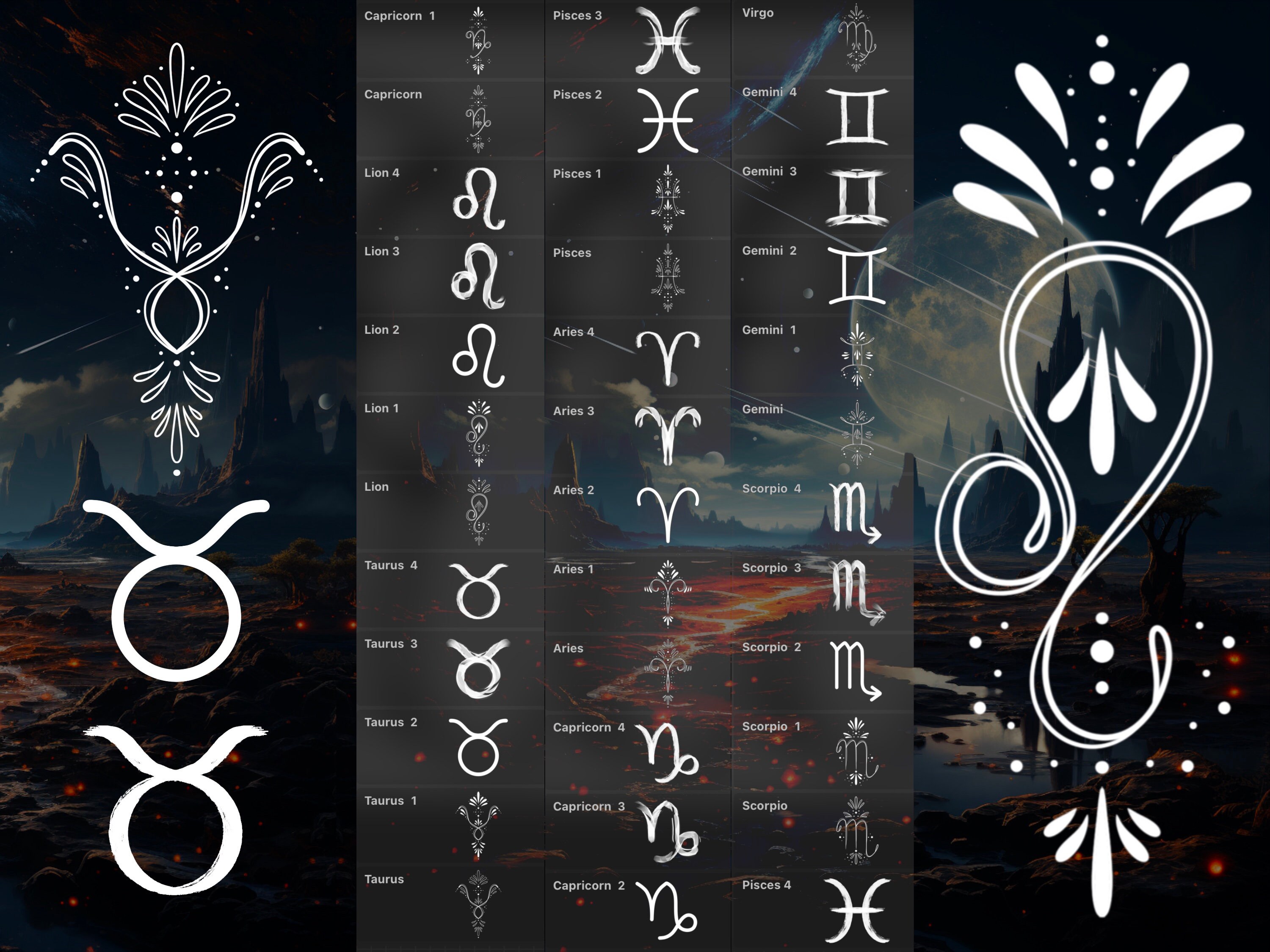 Procreate Celestial Astro Pack Brush Set preview 4