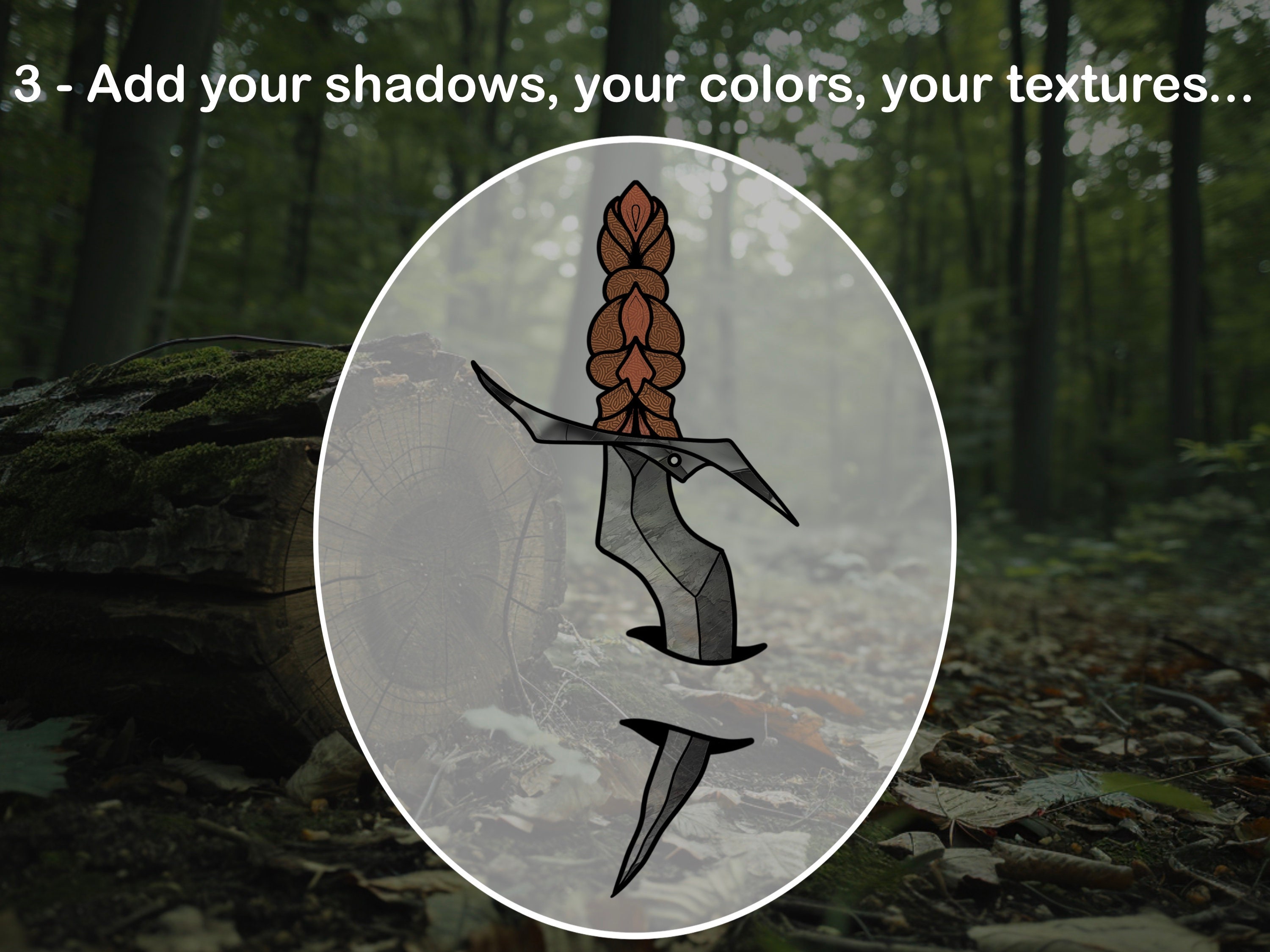 Procreate Dagger and Knife Tattoo Brush Set preview 6