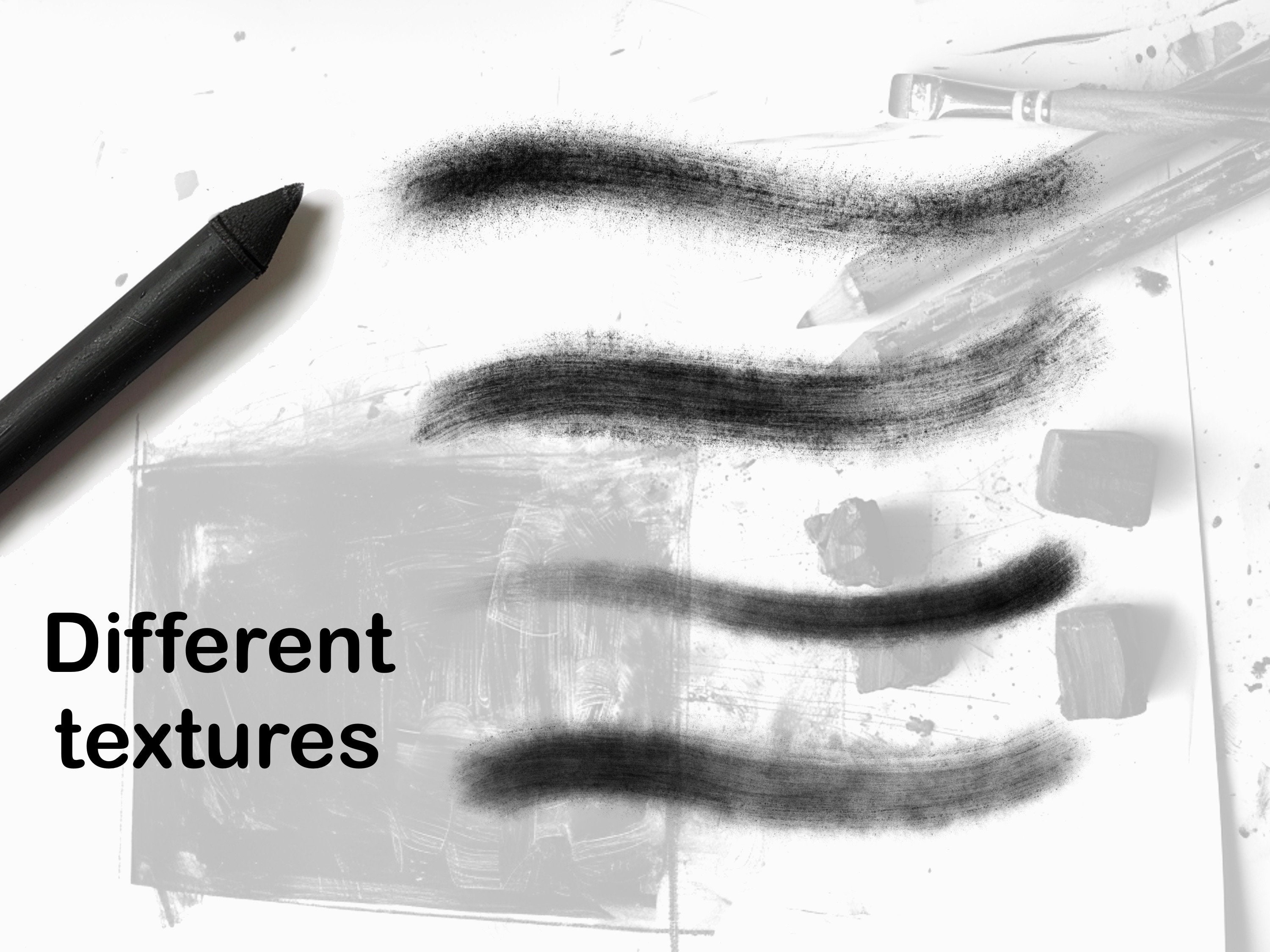 Procreate Brush Charcoal & Pencil Theme preview 3