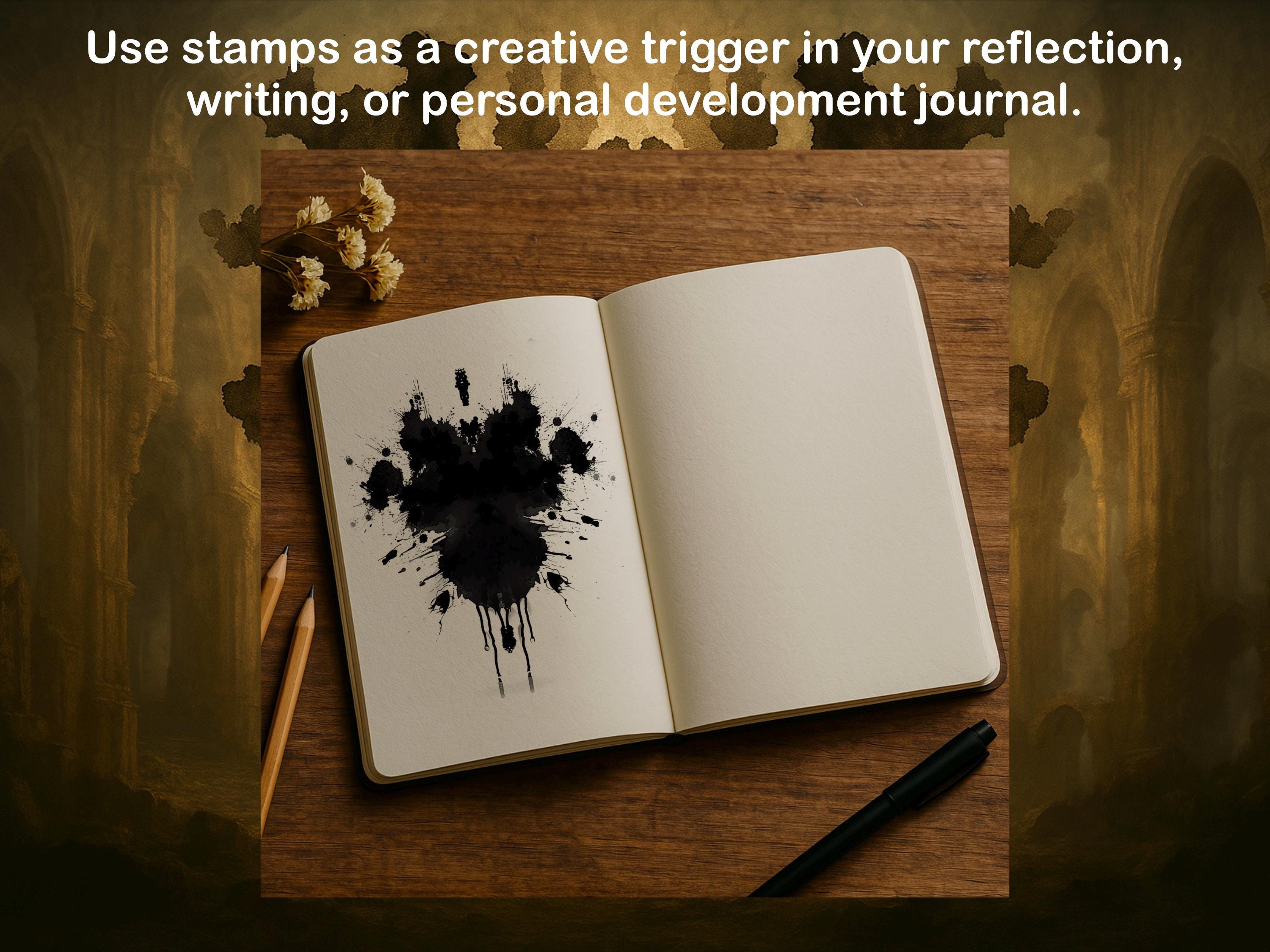 Rorschach Procreate Brushes – 200 Inkblot Stamp Brushes, Abstract Art, Psychology Brush Set, Dark Surreal Stamps preview 6