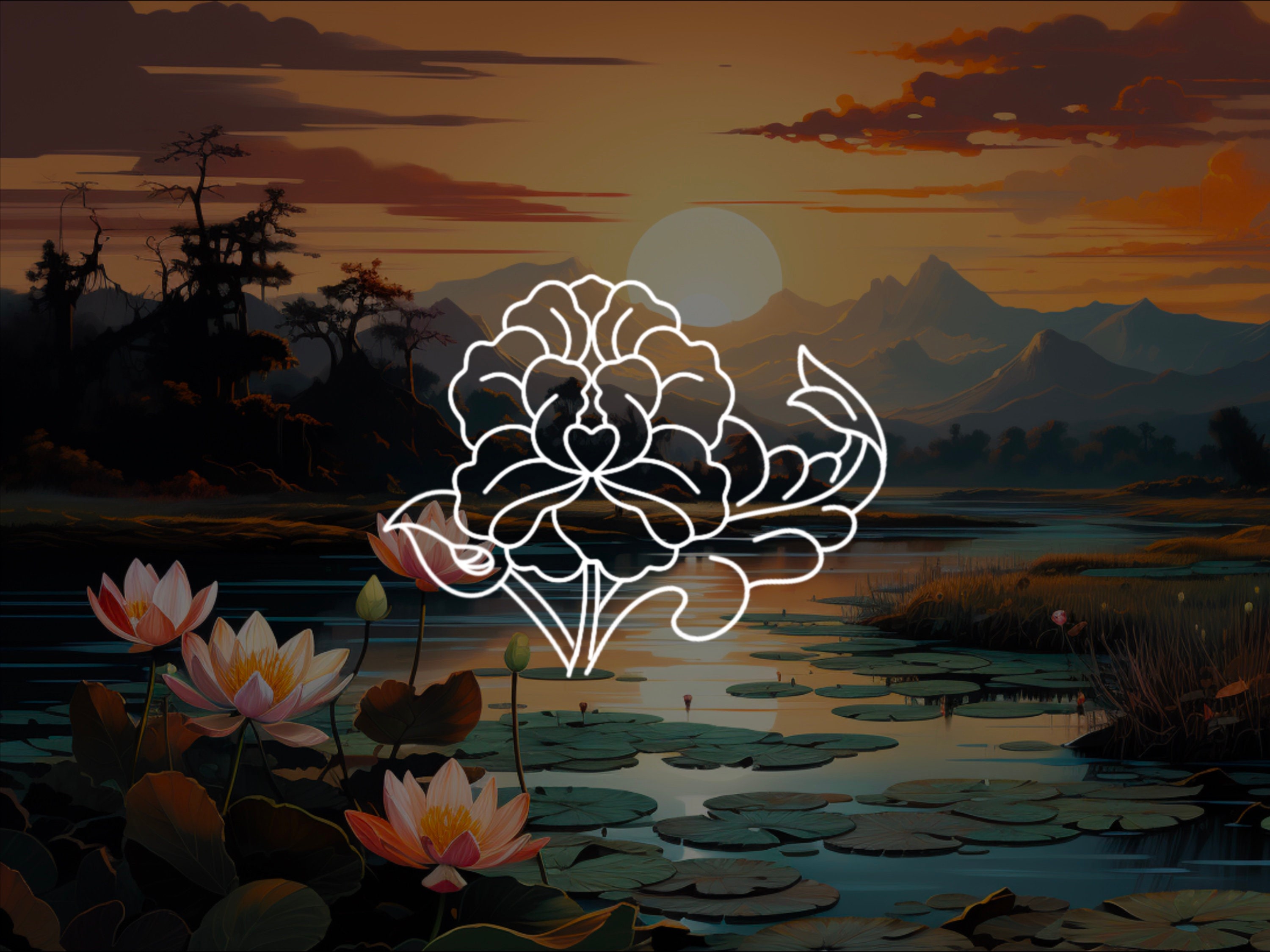 100 Procreate Lotus and Trad Flower Maker Brush Set preview 7