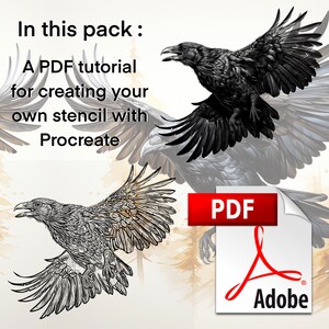 Procreate Crow Raven Brush Stamps - Etsy