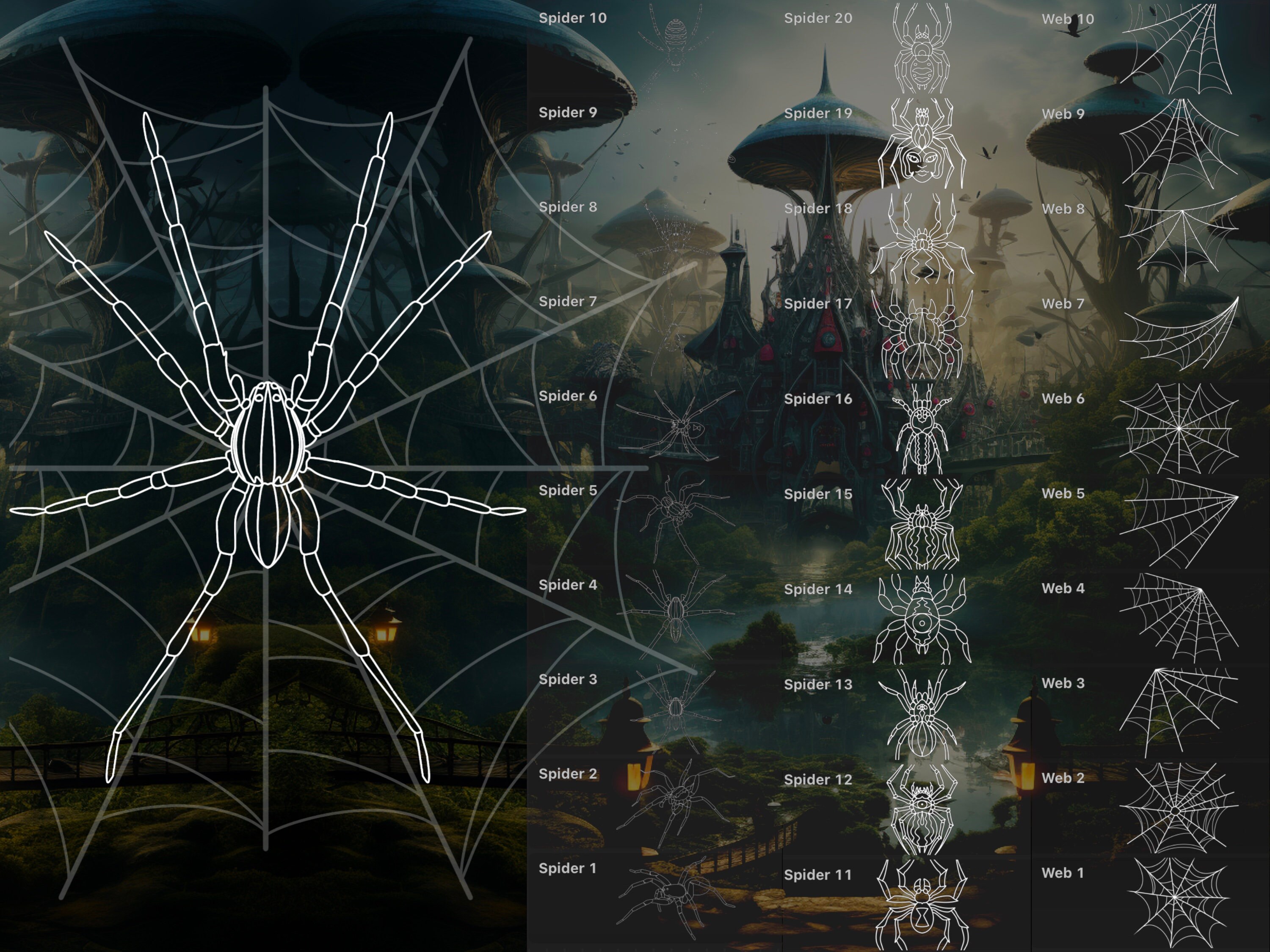 Procreate Butterfly Spider Insect Brush Set preview 3
