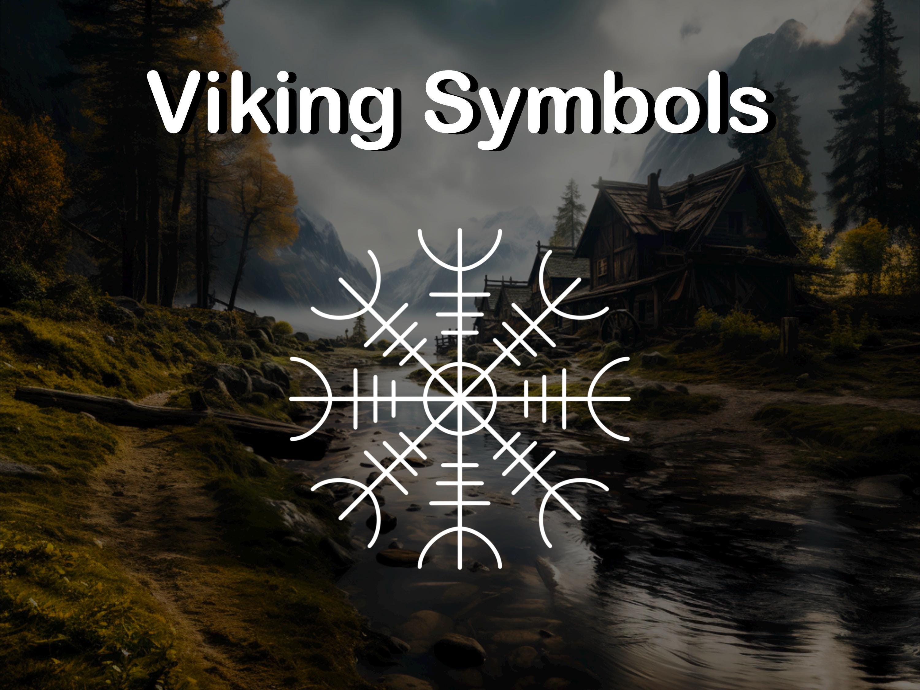 Photoshop Viking Nordic Runes Stamp Set ABR preview 4