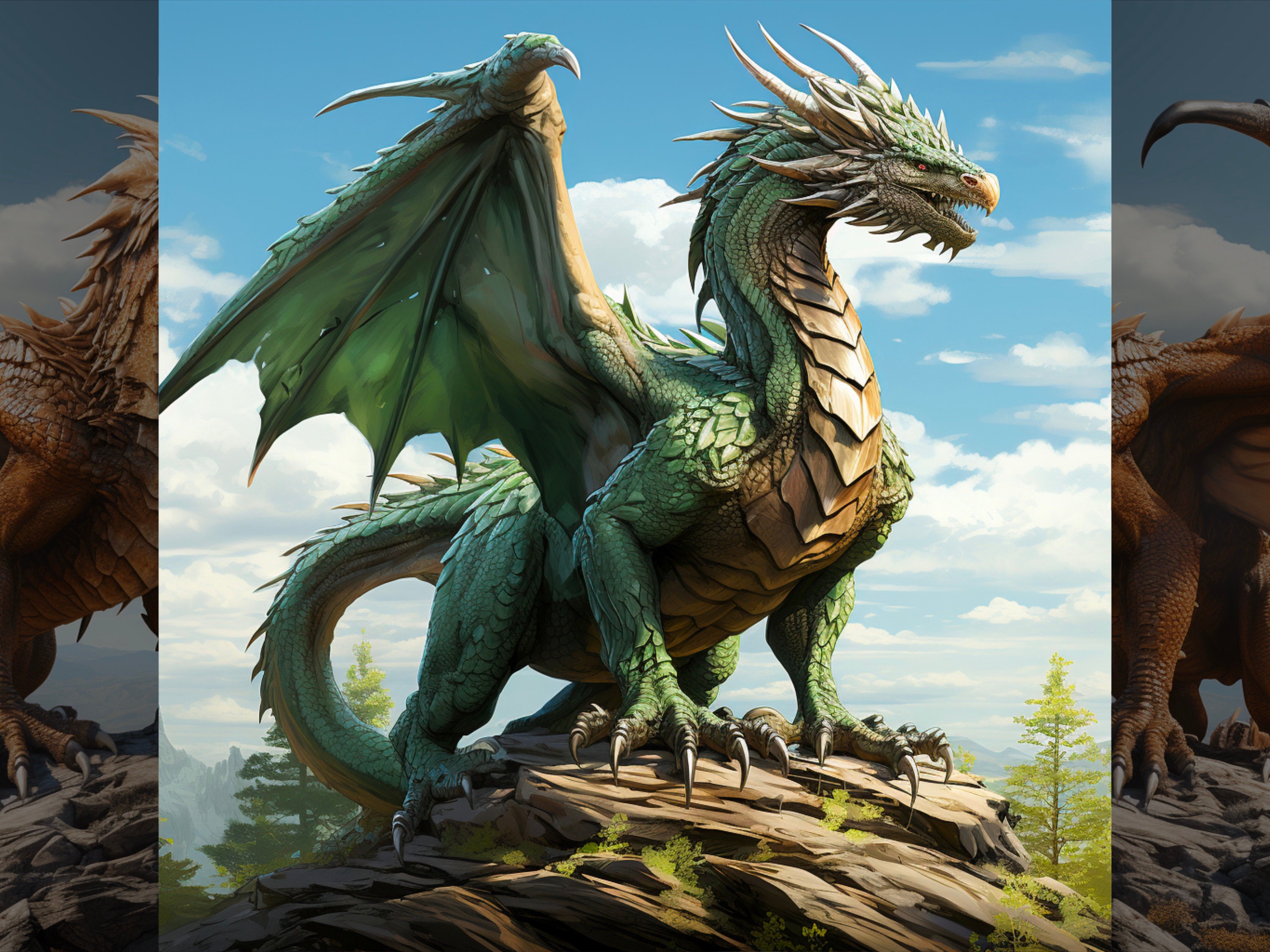 Procreate Dragon Stamp Brush preview 7