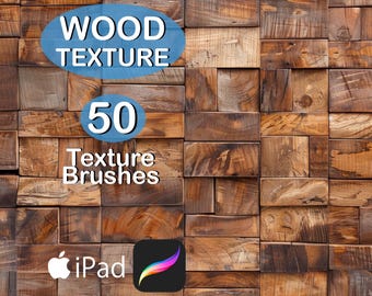 Procreate Wood Texture Brush Set