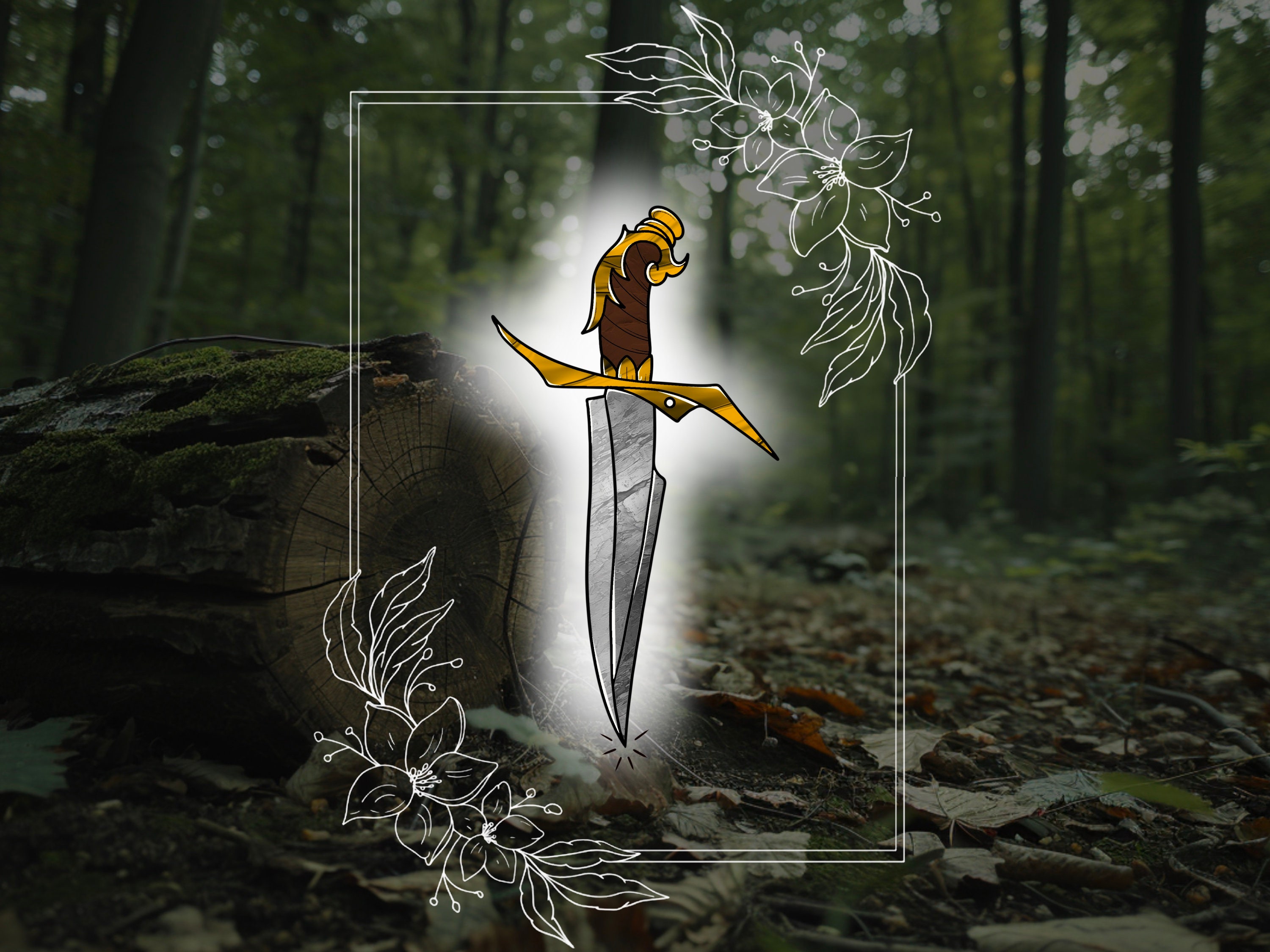 Procreate Dagger and Knife Tattoo Brush Set preview 8