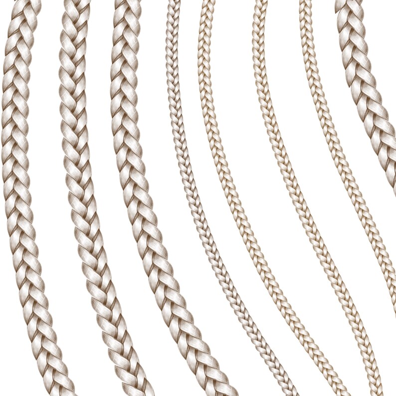 56 Pinsel Procreate Seile, Zöpfe und Ketten Pinselset Bild 6