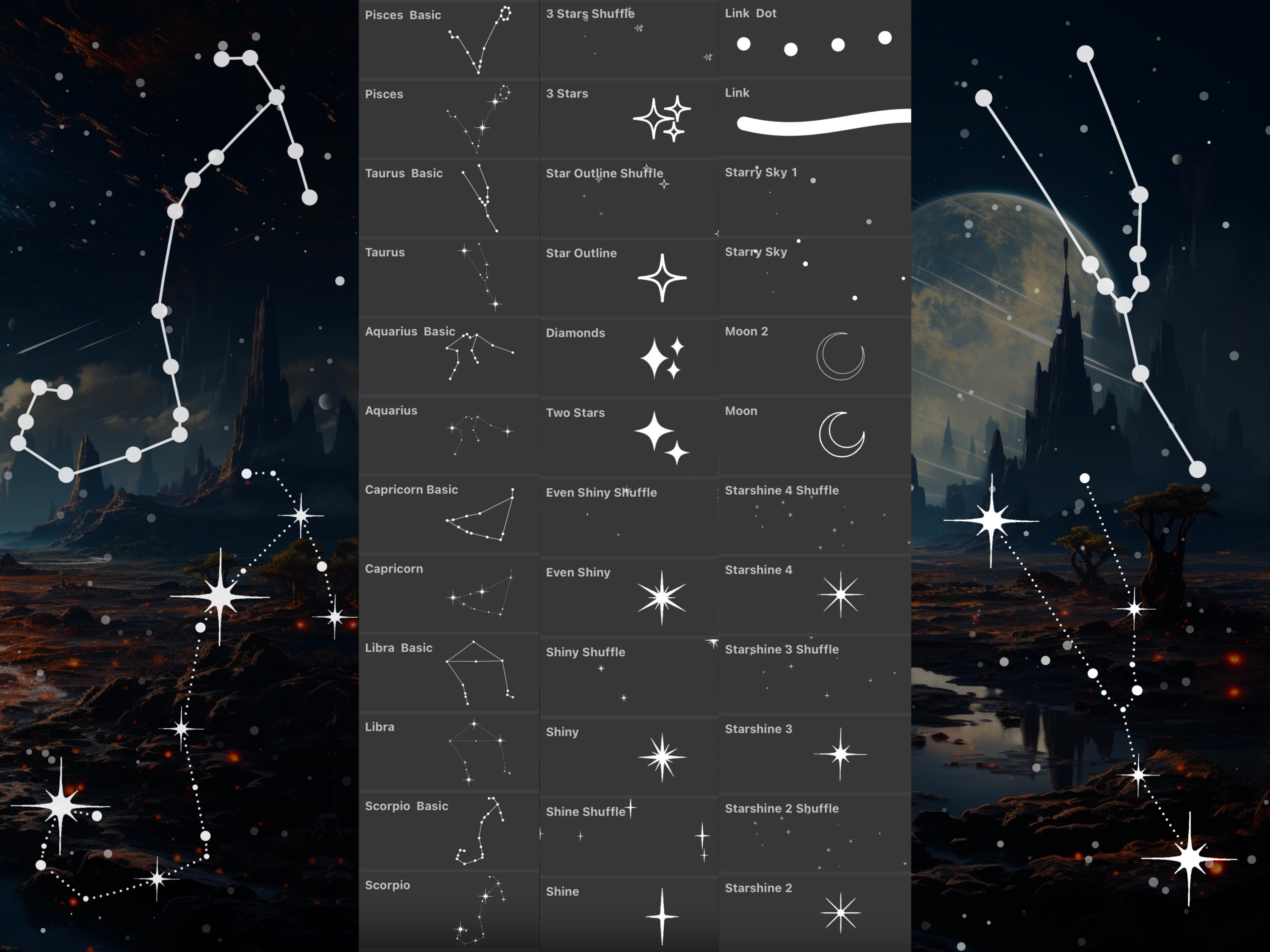 Procreate Celestial Astro Pack Brush Set preview 2