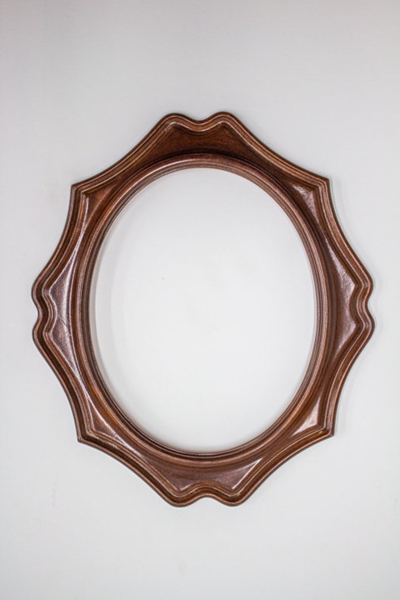 wood frame Antique wood frame oval frame 14x12 inch frame