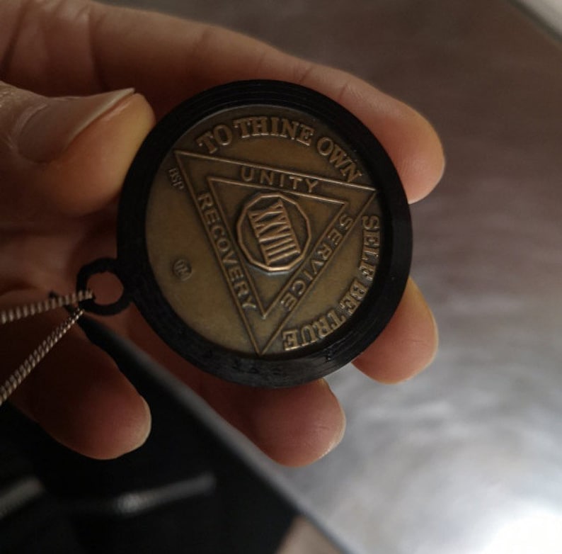 Flexible 33mm Sobriety Coin Holder image 3
