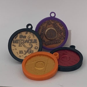 Flexible 33mm Sobriety Coin Holder image 2