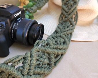 Macrame Camera Strap| Macrame Photography Accessory|  Boho Style