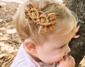 Fascia per capelli in macramè per neonati/accessori per capelli boho