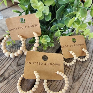 Wood Hoop Earrings| Boho Hoops| Minimalist| Natural Jewelry