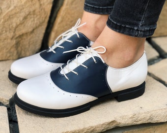 women's low heel oxfords