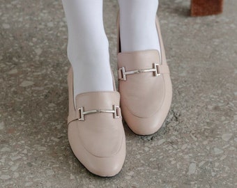 Gold chain loafers | Etsy