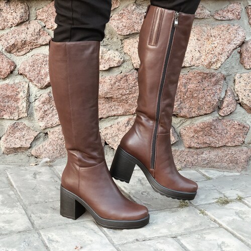 wide feet knee high boots