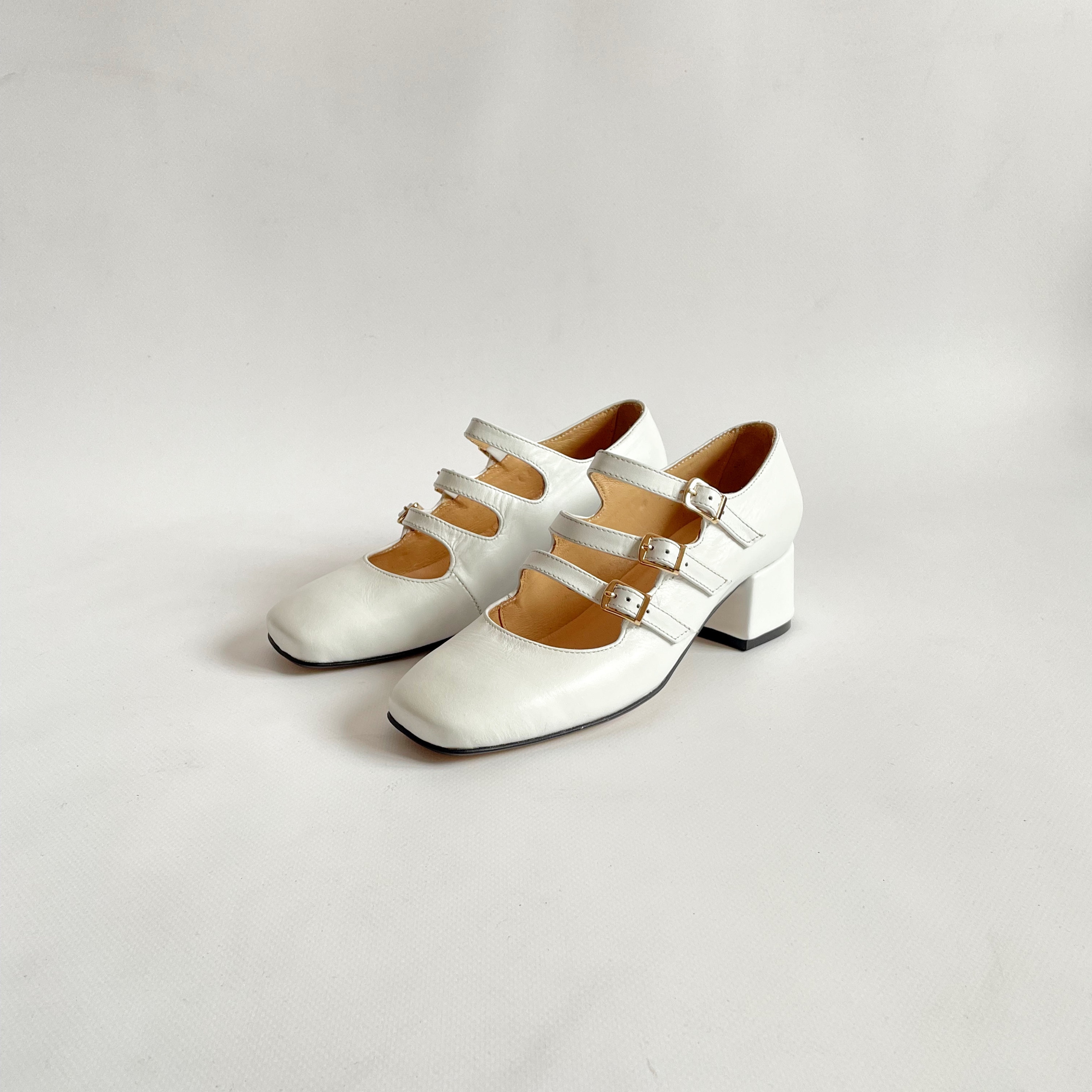 ジェニ着用☆【THREE TO EIGHTY】☆STRAP MARY JANE PLATFOR.M Strap Mary Jane Platform (Silver) - 3/80 THREE TO EIGHTY