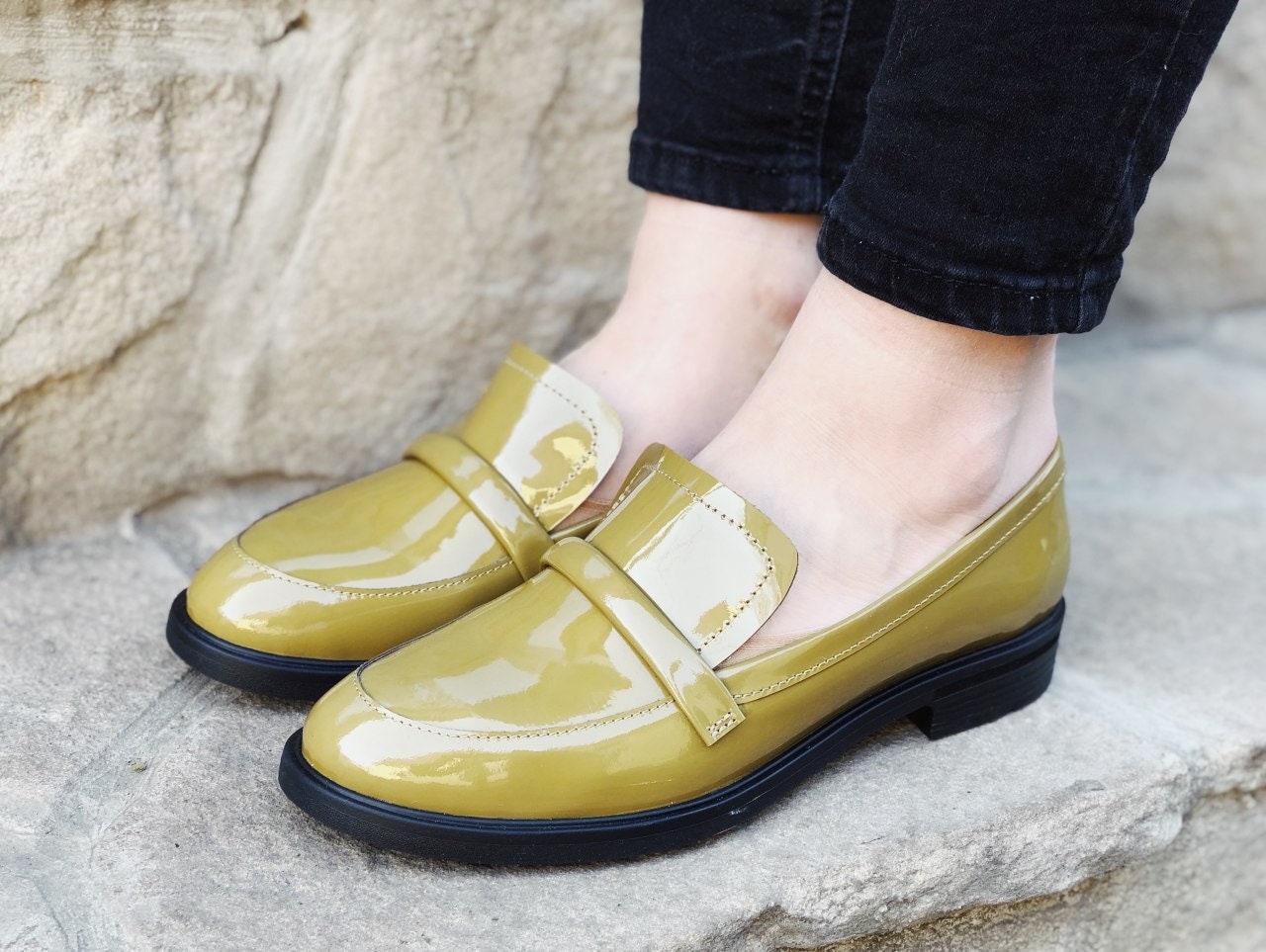wide width penny loafers
