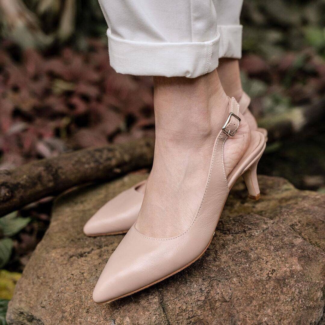 Kitten Heel Sandals - Etsy