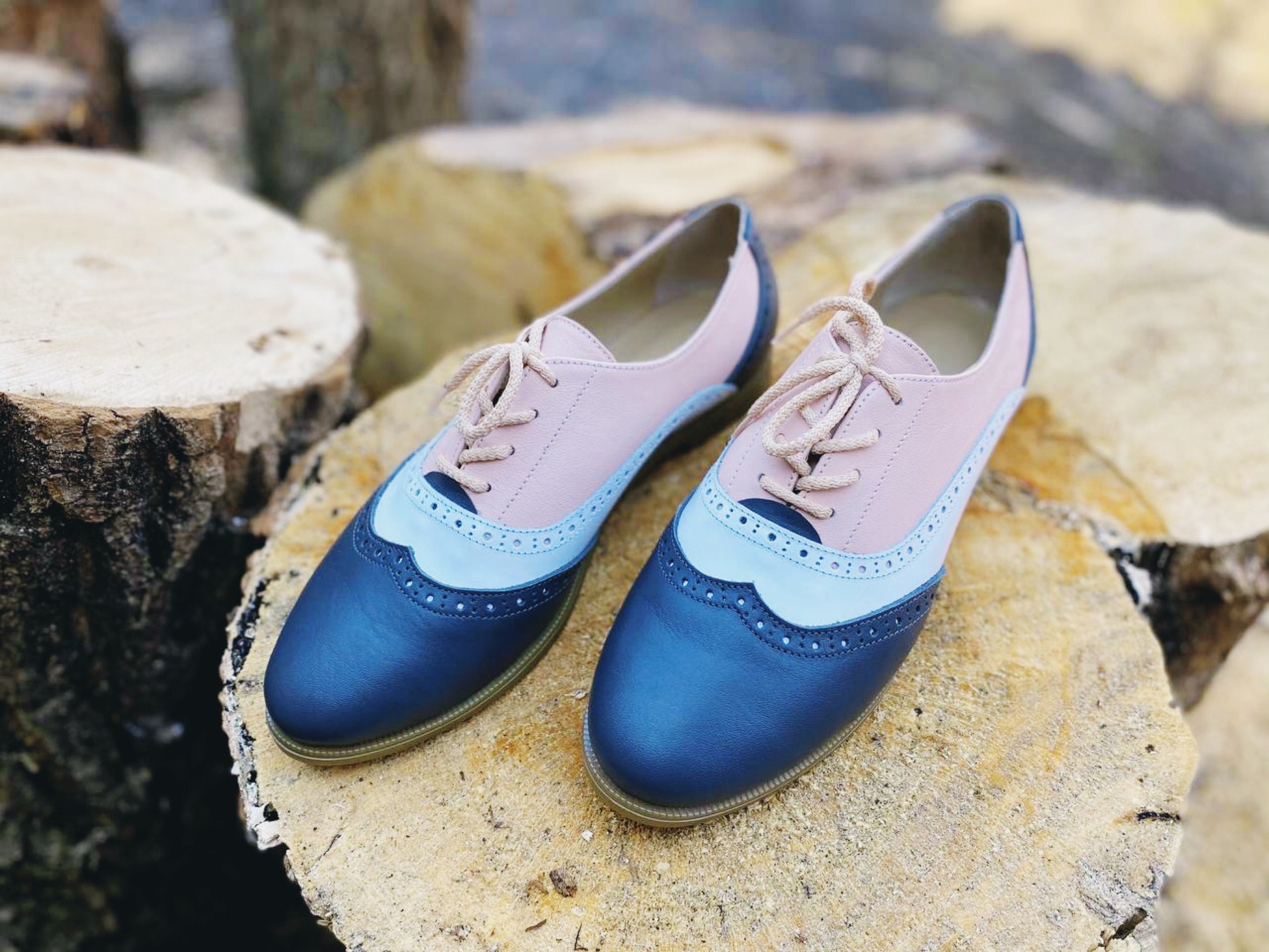 Leather Shoes Women Custom Shoes Oxford 