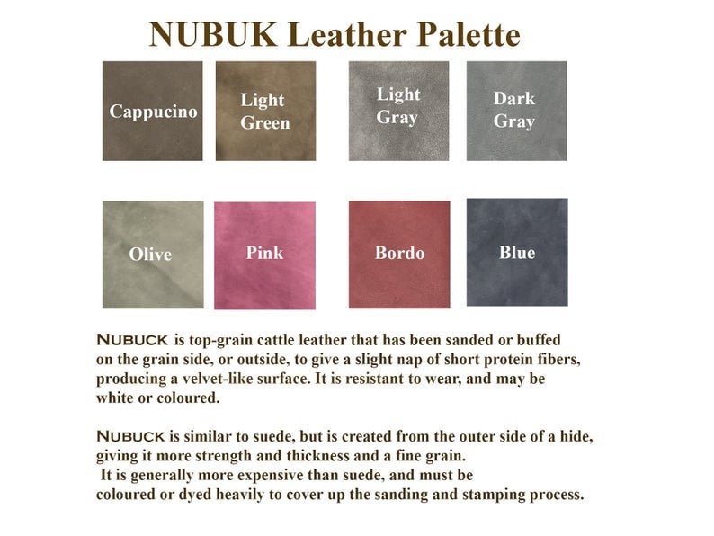 Leather Material Pallet Examples Free Customisation Etsy