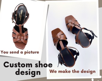 Zapatos de cuero personalizados: diseño artesanal a medida, opción de iniciales.