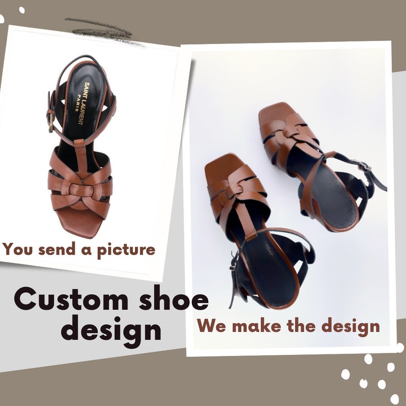 We can create absolutely any design of the shoes and bag you want. In our factory we have thousand of materials, accessories of different style.