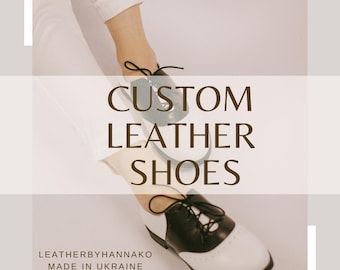 Custom Leather Shoes — Handmade in Ukraine, Wide Fit, Free Customization