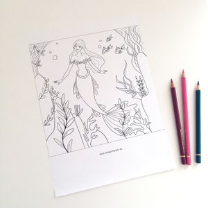 coloring pages Mermaid by Julia Bittruf