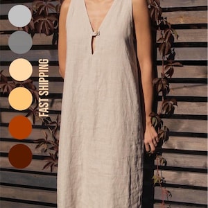 Breastfeeding dress, Nursing linen dress, Linen nightgown, Linen nightgown for women, Women’s Sleepwear,fast shipping , linen nightwear