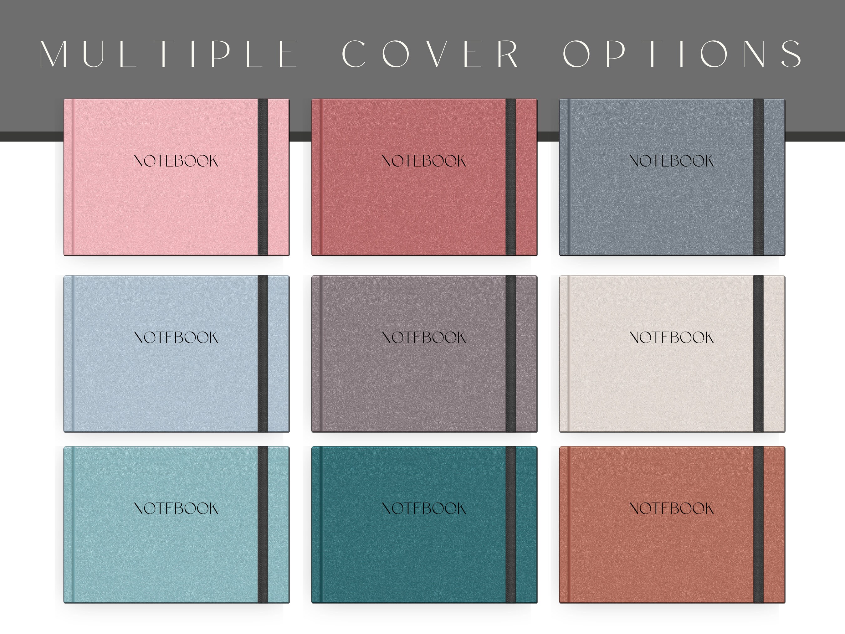 Minimalist Landscape Digital Notebook, Noteshelf, Goodnotes 5, 12 Tab ...