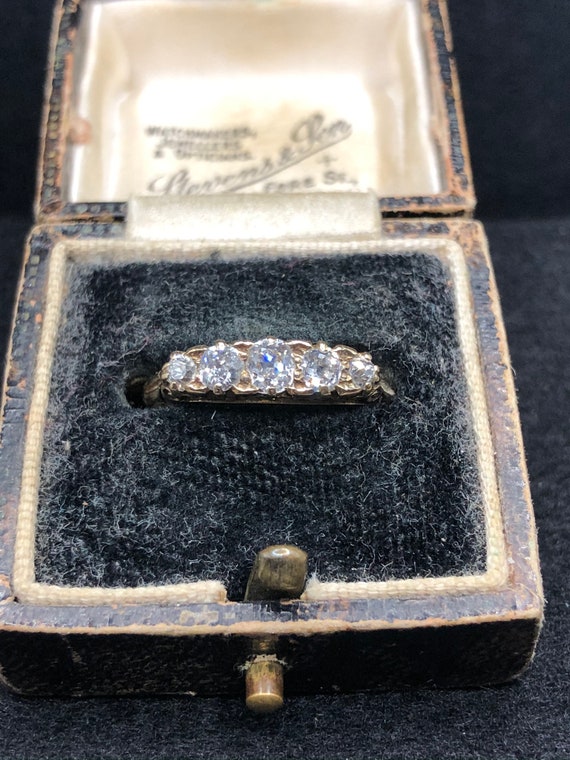 Victorian 18ct Five Diamond Ring