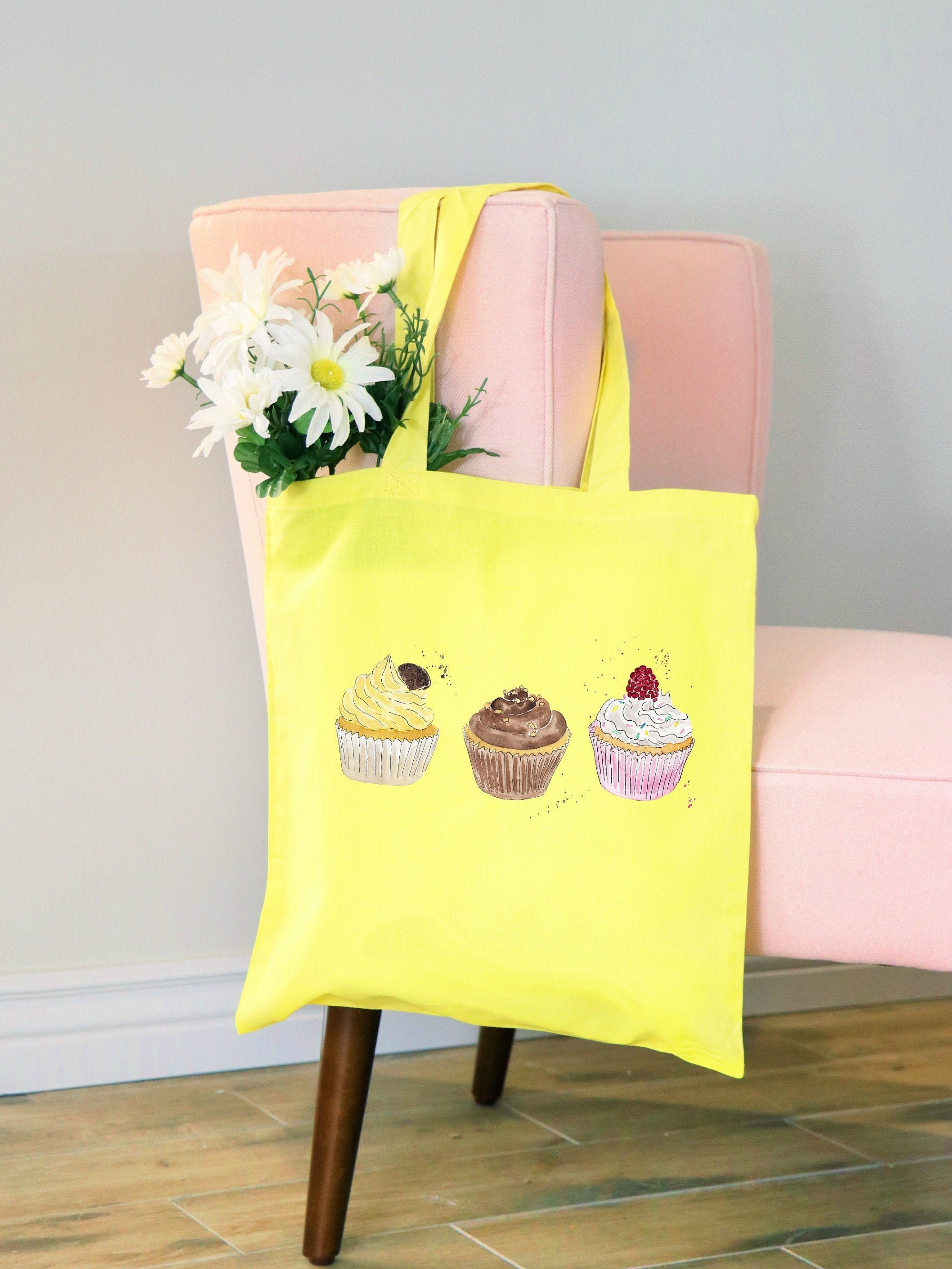 Cupcake tote bag Fun tote bag gift for baker bag gift for Etsy