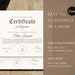Certificate of Recognition Template Canva, Gold Certificate of ...