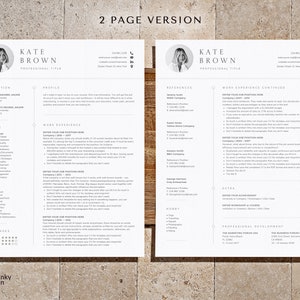 May include: A two-page resume template with a professional design. The resume includes sections for education, work experience, skills, languages, references, and hobbies. The resume is formatted in a clean and modern style.